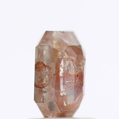 1.36 CT Fancy Red Orange Color Rectuangular Emerald  Cut Natural Loose Diamond