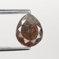 1.36 Ct. Pear Full Cut Fancy Gray Color Natural Diamond 7.40 mm