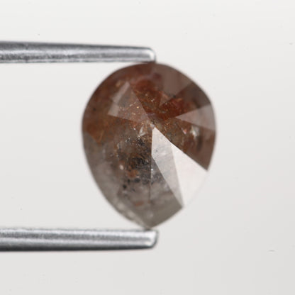 1.36 Ct. Pear Full Cut Fancy Gray Color Natural Diamond 7.40 mm