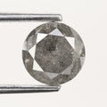1.37 Ct. Round Brilliant Cut Fancy Gray Color Natural Diamond 6.60 mm