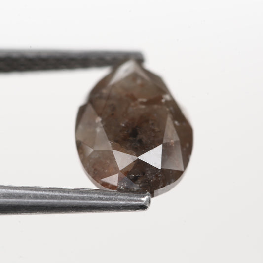 1.93 Ct. Pear Cut Fancy Red Rustic Color Natural Diamond 9.00 mm