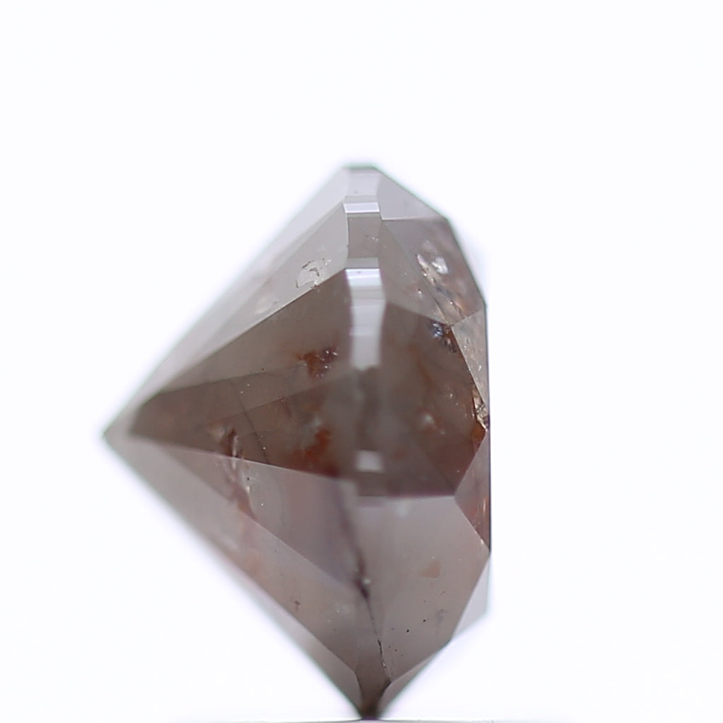 1.95 Ct Fancy Red Gray Color Round Shape Brilliant Cut Natural Loose Diamond