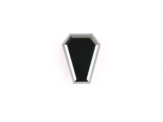 Coffin Shape Diamond 7.00 X 9.00 MM Fancy Black Color Loose Diamond