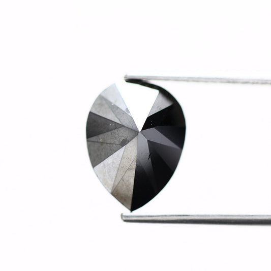 3.20 ct Pear Diamond Natural Loose Black Diamond for Ring