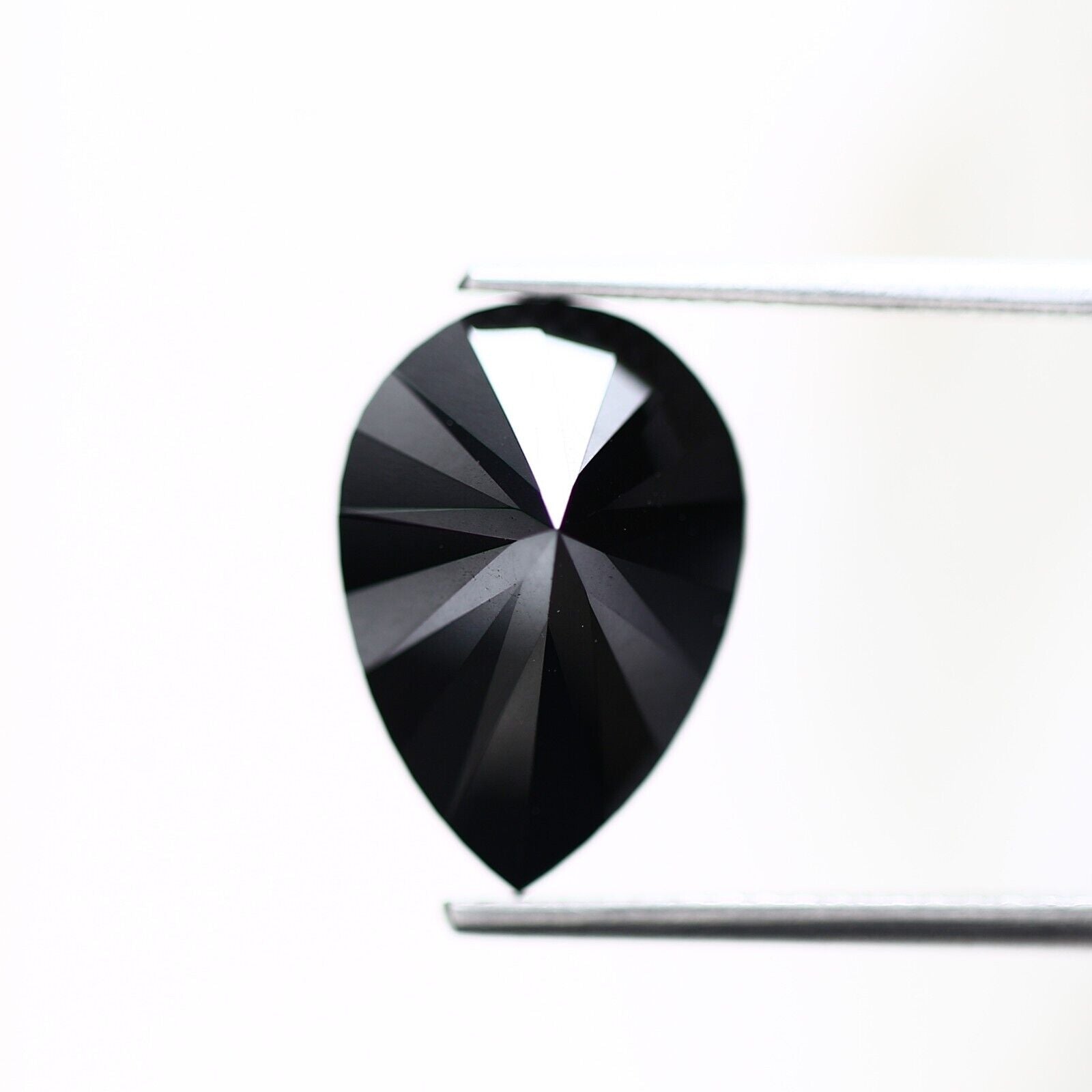 4.40 ct Fancy Black Color Pear Loose Diamond for Jewelry