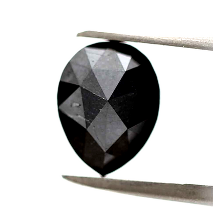 2.02 ct Fancy Black Color Pear Loose Diamond