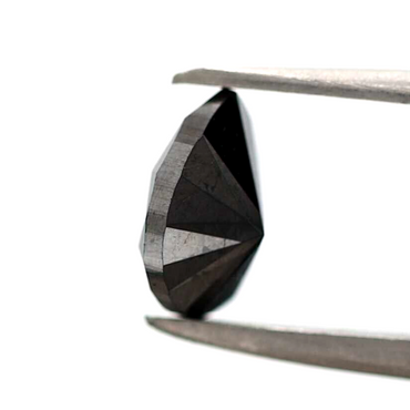 0.89 ct Pear Diamond Fancy Black Color Loose Diamond for Ring