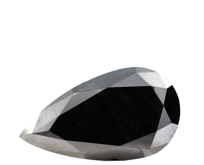 4.87 ct Fancy Black Pear Loose Diamond for Jewelry