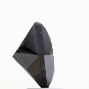 1.00 ct Natural Princess Cut Loose Diamond, Fancy Black Color