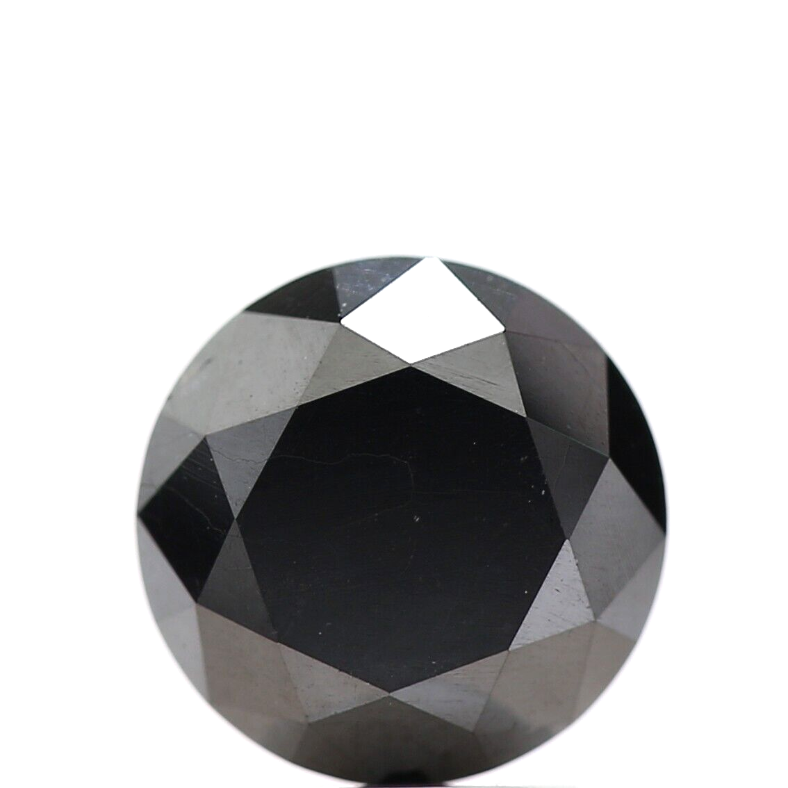 2.91 ct Round Shape Fancy Black Brilliant Cut Loose Diamond