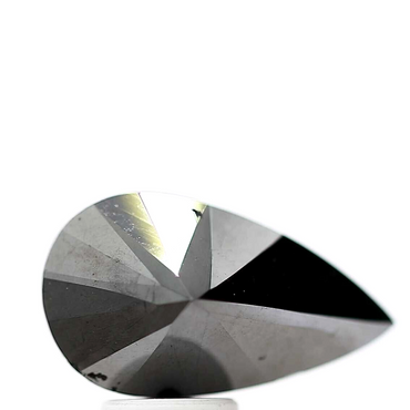 4.87 ct Fancy Black Pear Loose Diamond for Jewelry