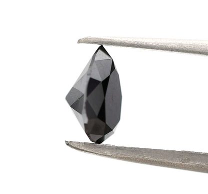 0.93 ct Pear Black Natural Loose Diamond for Ring