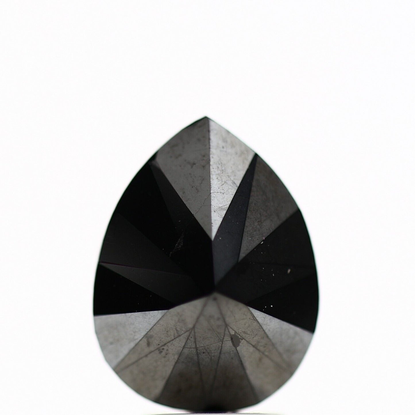 3.20 ct Pear Diamond Natural Loose Black Diamond for Ring