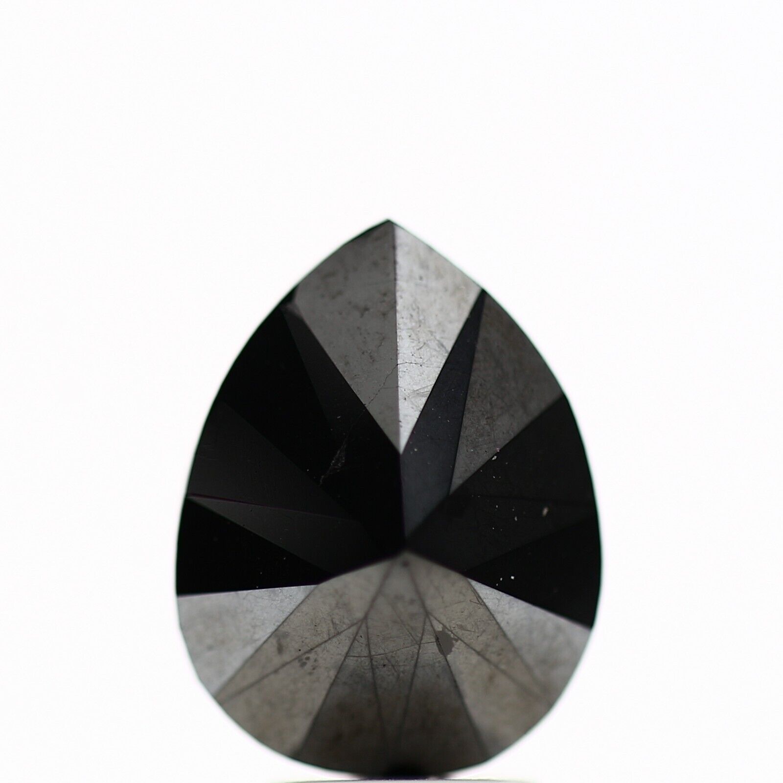 3.20 ct Pear Diamond Natural Loose Black Diamond for Ring