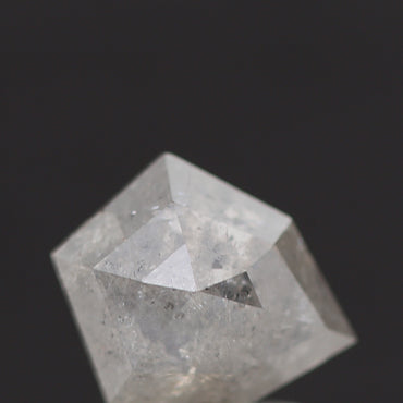 salt and pepper diamond ! 1.27 Ct 8.60 x 6.90 x 3.20 MM natural gray shield loose diamond for engagement ring for her