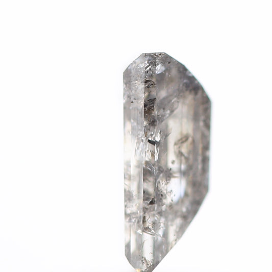 salt and pepper diamond ! 0.80 Ct 6.90 x 3.92 x 2.85 MM natural gray baguette loose diamond for engagement ring for her