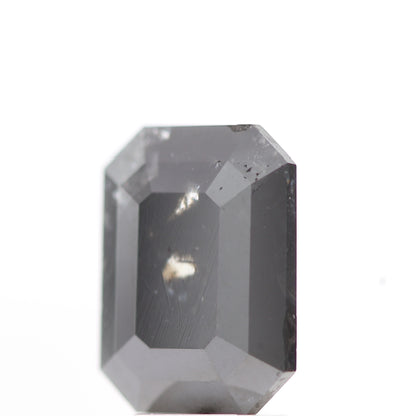 2.90 Carat Natural Black Emerald Full Cut Loose Diamond for Jewelery ( no color enhanced )