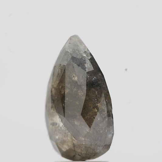Salt and Pepper Diamond Fancy Gray Color 3.25 CT 12.60 x 7.50 x 3.80 MM Pear Cut Diamond! Natural Loose Diamond ! Christmas Gift for Her