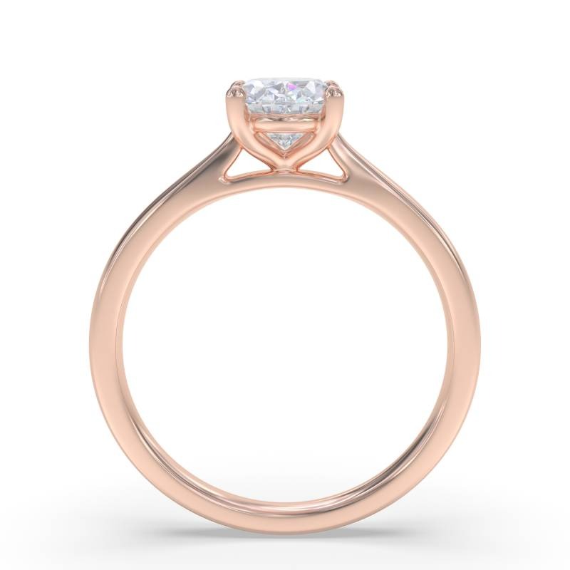 Elegant Lab Grown Oval Diamond Engagement Ring