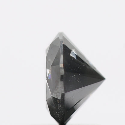 1.01 Carat Salt and Pepper Gray Round Brilliant Cut Natural Loose Diamond
