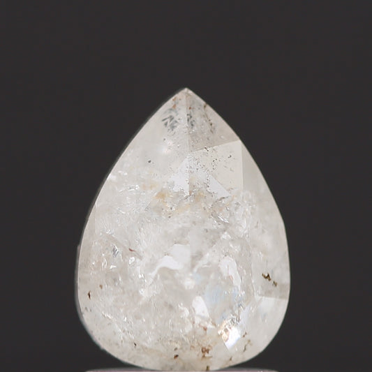 Salt and Pepper Diamond Fancy Gray Color 1.28 CT 8.00 x 6.00 x 3.40 MM Pear Cut Diamond! Natural Loose Diamond ! Christmas Gift for Her
