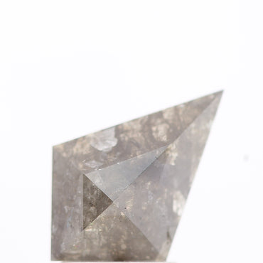 salt and pepper diamond ! 1.45 Ct 11.40 x 7.60 x 3.30 MM natural gray kite loose diamond for engagement ring for her