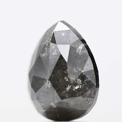 Salt and Pepper Diamond Fancy Gray Color 1.91 CT 8.60 x 6.75 x 3.60 MM Pear Cut Diamond! Natural Loose Diamond ! Christmas Gift for Her