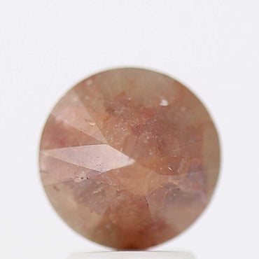 3.03 Carat Fancy Orange Rustic Round Shape Brilliant Cut Natural Loose Diamond