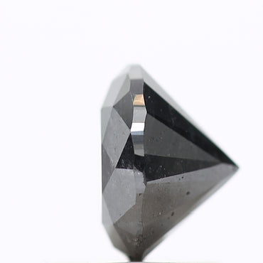 1.20 Carat Fancy Black Round Shape Brilliant Cut Natural Loose Diamond