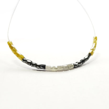 Fancy Multi Color Polished Tube Loose Diamond Beads