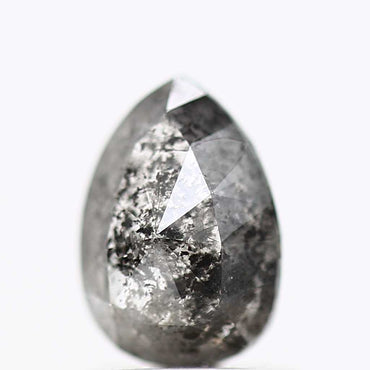 Salt and Pepper Diamond Fancy Gray Color 1.21 CT 7.70 x 5.47 x 3.28 MM Pear Cut Diamond! Natural Loose Diamond ! Christmas Gift for Her