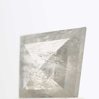 salt and pepper diamond ! 0.72 Ct 7.86 x 6.64 x 2.31 MM natural gray shield loose diamond for engagement ring for her