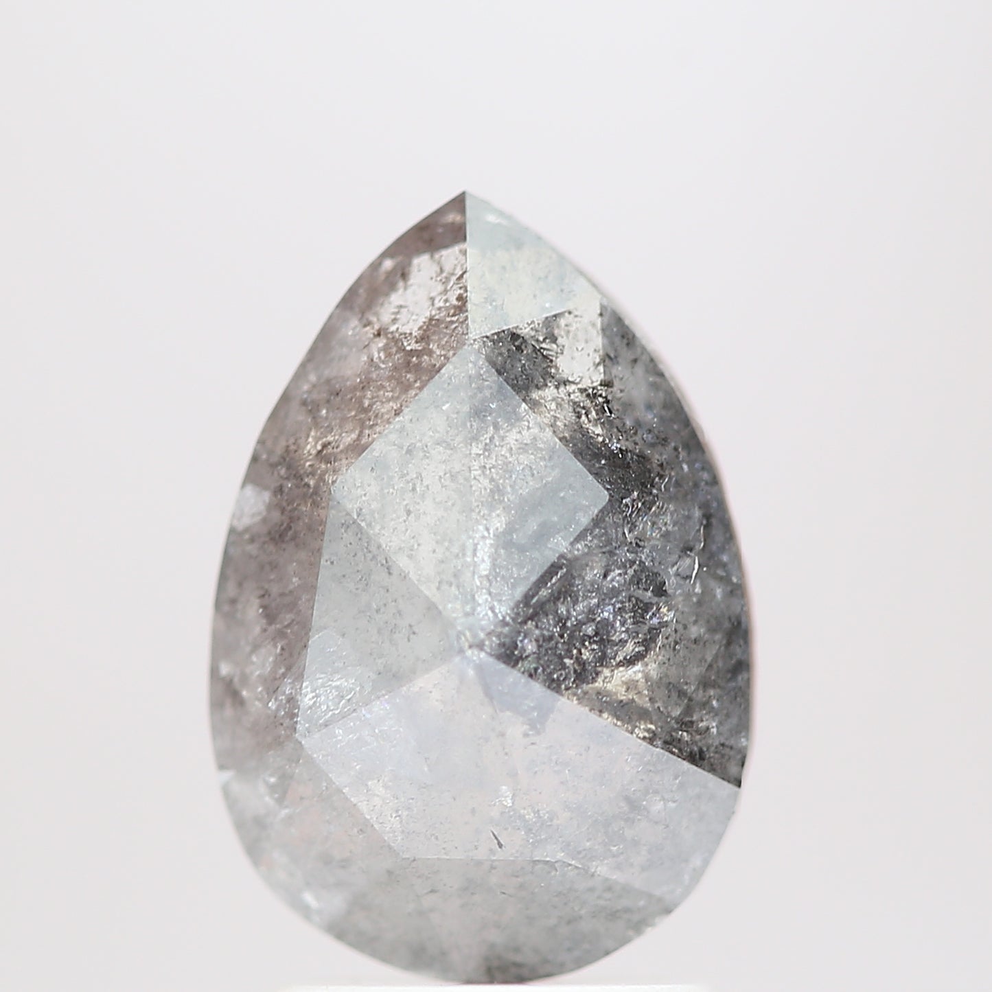 Salt and Pepper Diamond Fancy Gray Color 1.72 CT 9.90 x 6.80 x 3.31 MM Pear Cut Diamond! Natural Loose Diamond ! Christmas Gift for Her