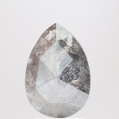 Salt and Pepper Diamond Fancy Gray Color 1.72 CT 9.90 x 6.80 x 3.31 MM Pear Cut Diamond! Natural Loose Diamond ! Christmas Gift for Her