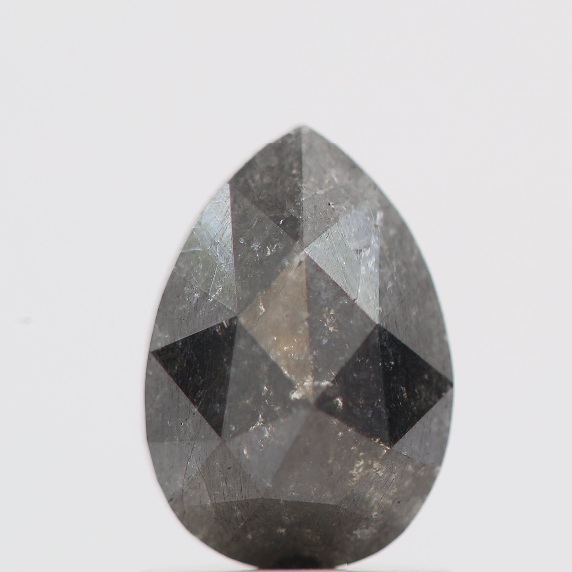 Salt and Pepper Diamond Fancy Gray Color 1.20 CT 8.00 x 5.50 x 3.25 MM Pear Cut Diamond! Natural Loose Diamond ! Christmas Gift for Her