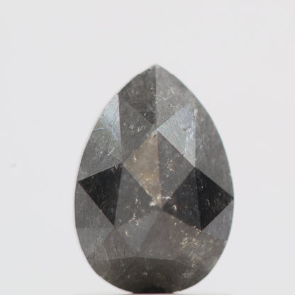 Salt and Pepper Diamond Fancy Gray Color 1.20 CT 8.00 x 5.50 x 3.25 MM Pear Cut Diamond! Natural Loose Diamond ! Christmas Gift for Her