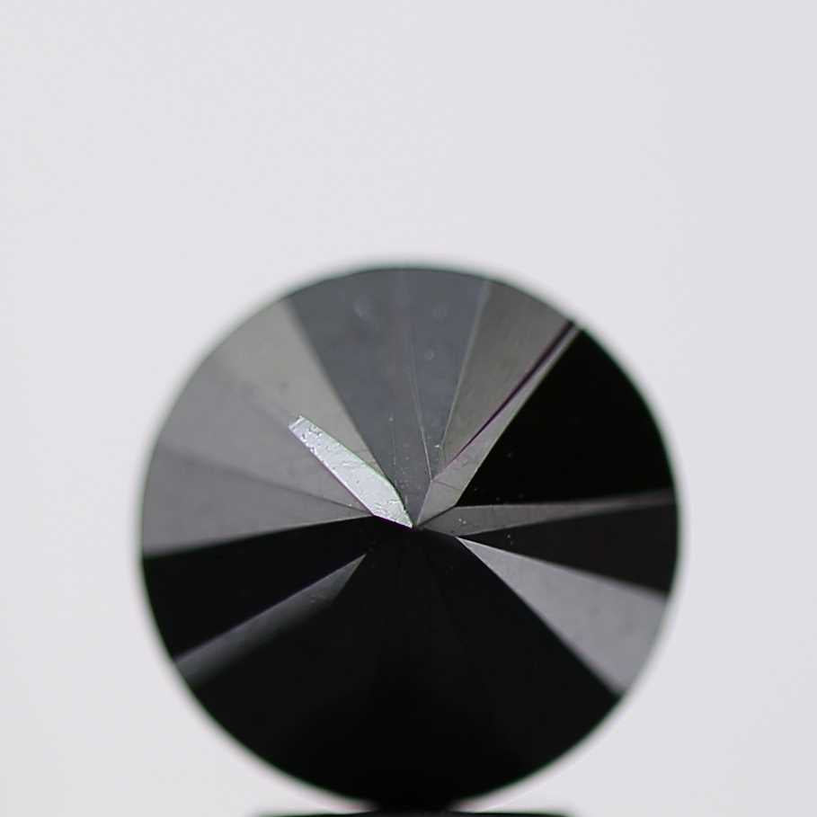3.86 Carat Fancy Black Round Shape Brilliant Cut Natural Loose Diamond