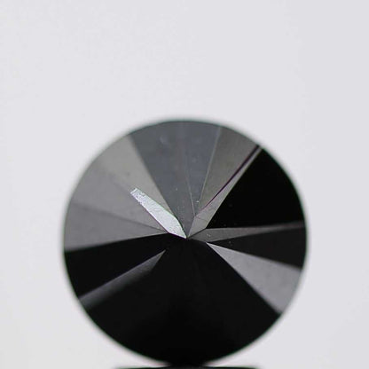 3.86 Carat Fancy Black Round Shape Brilliant Cut Natural Loose Diamond