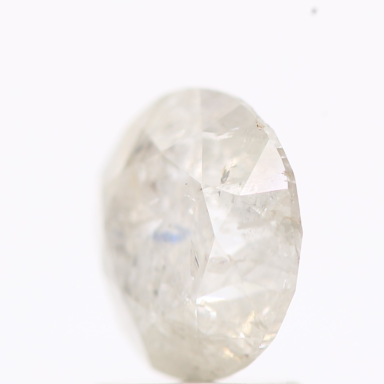 Natural Loose Round Salt And Pepper Diamond Fancy Grey Color 2.00 CT 7.80 X 5.08 MM Round Brilliant Cut Diamond ! Christmas Gift for Her