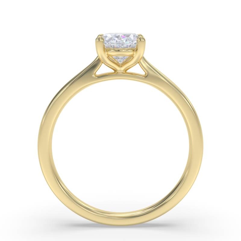 Elegant Lab Grown Oval Diamond Engagement Ring
