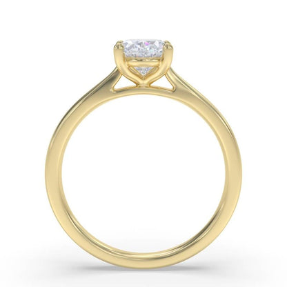 Elegant Lab Grown Oval Diamond Engagement Ring