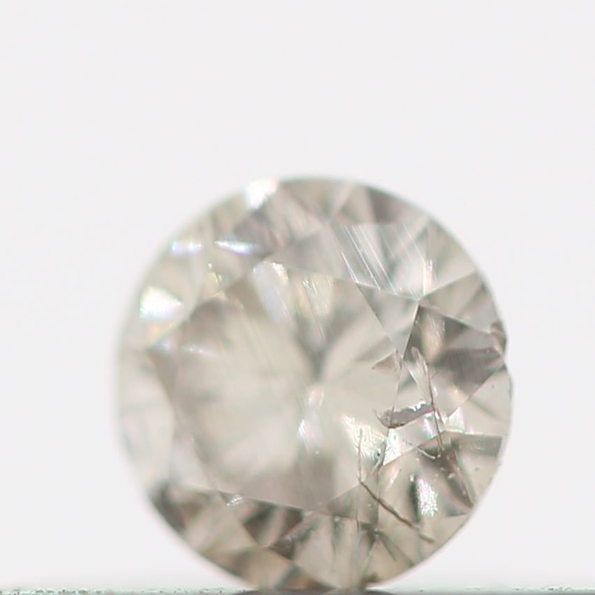 Natural Loose Round Salt And Pepper Diamond Fancy Brown Color 0.15 CT 3.30 x 2.10 MM Round Brilliant Cut Diamond ! Christmas Gift for Her