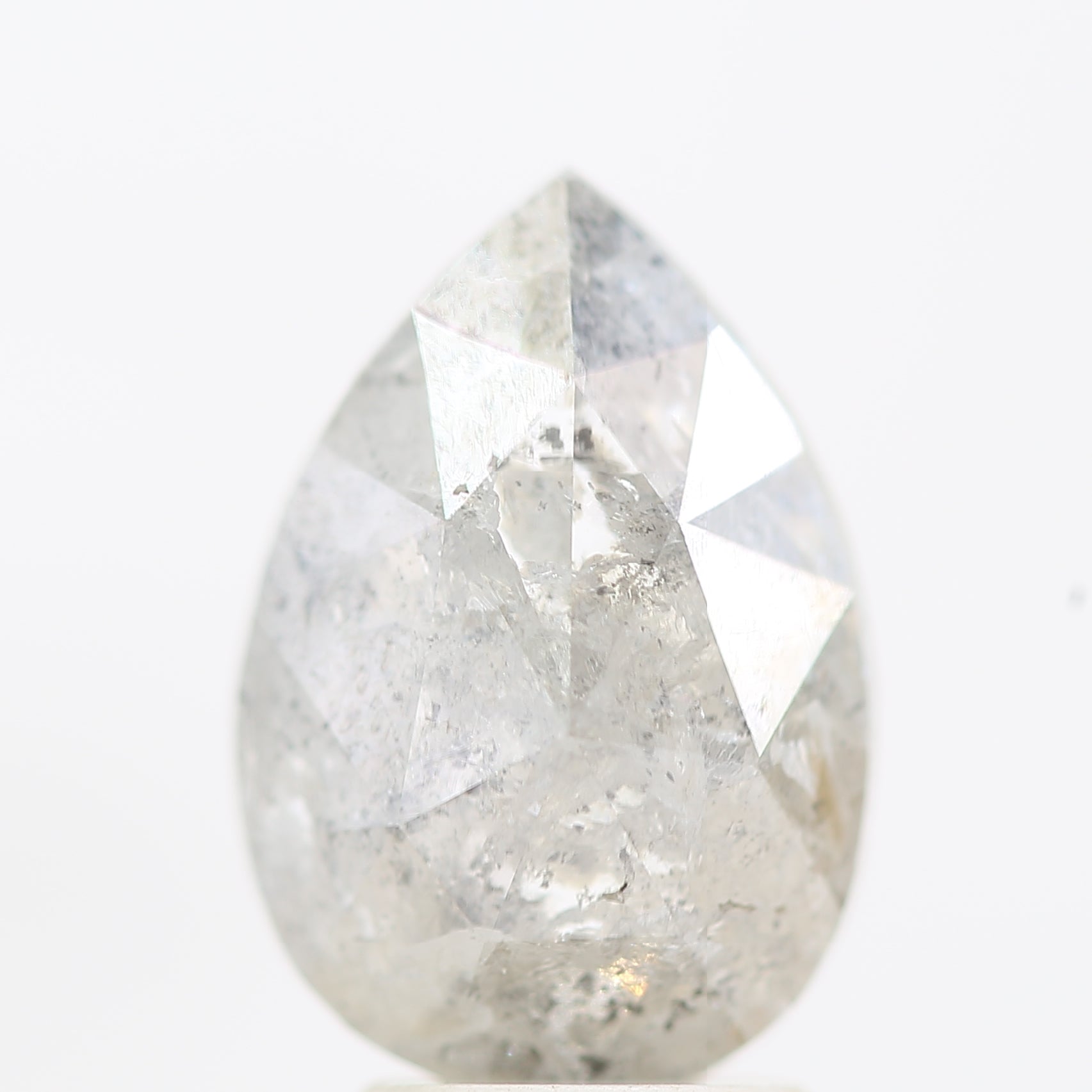 Salt and Pepper Diamond Fancy Gray Color 3.45 CT 11.60 x 8.00 x 4.70 MM Pear Cut Diamond! Natural Loose Diamond ! Christmas Gift for Her
