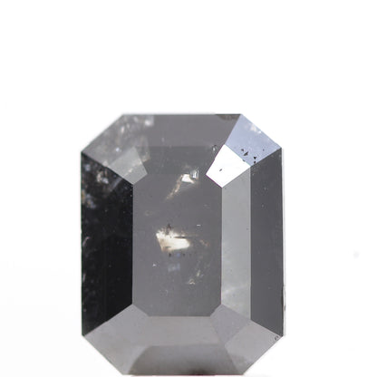 2.90 Carat Natural Black Emerald Full Cut Loose Diamond for Jewelery ( no color enhanced )