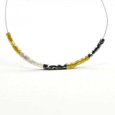 Natural Multi Color Polished Tube Loose Diamond Beads for Strand