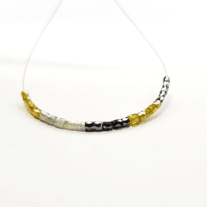 Fancy Multi Color Polished Tube Loose Diamond Beads for Strand