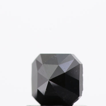 0.54 Ct Natural Black Cushion Single Cut Loose Diamond for Jewelery