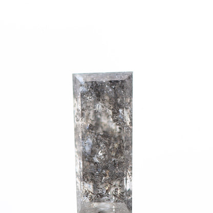 salt and pepper diamond ! 0.72 Ct 7.90 x 3.35 x 2.68 MM natural gray baguette loose diamond for engagement ring for her