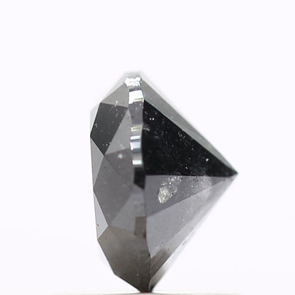 1.14 Carat Fancy Black Round Brilliant Cut Natural Loose Diamond