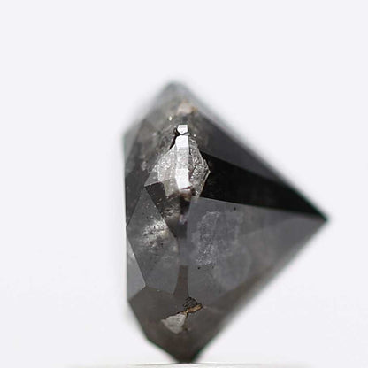 1.41 Carat Fancy Black Round Shape Brilliant Cut Natural Loose Diamond